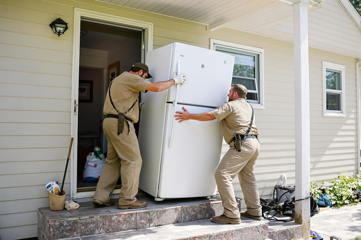 moving a refrigerator